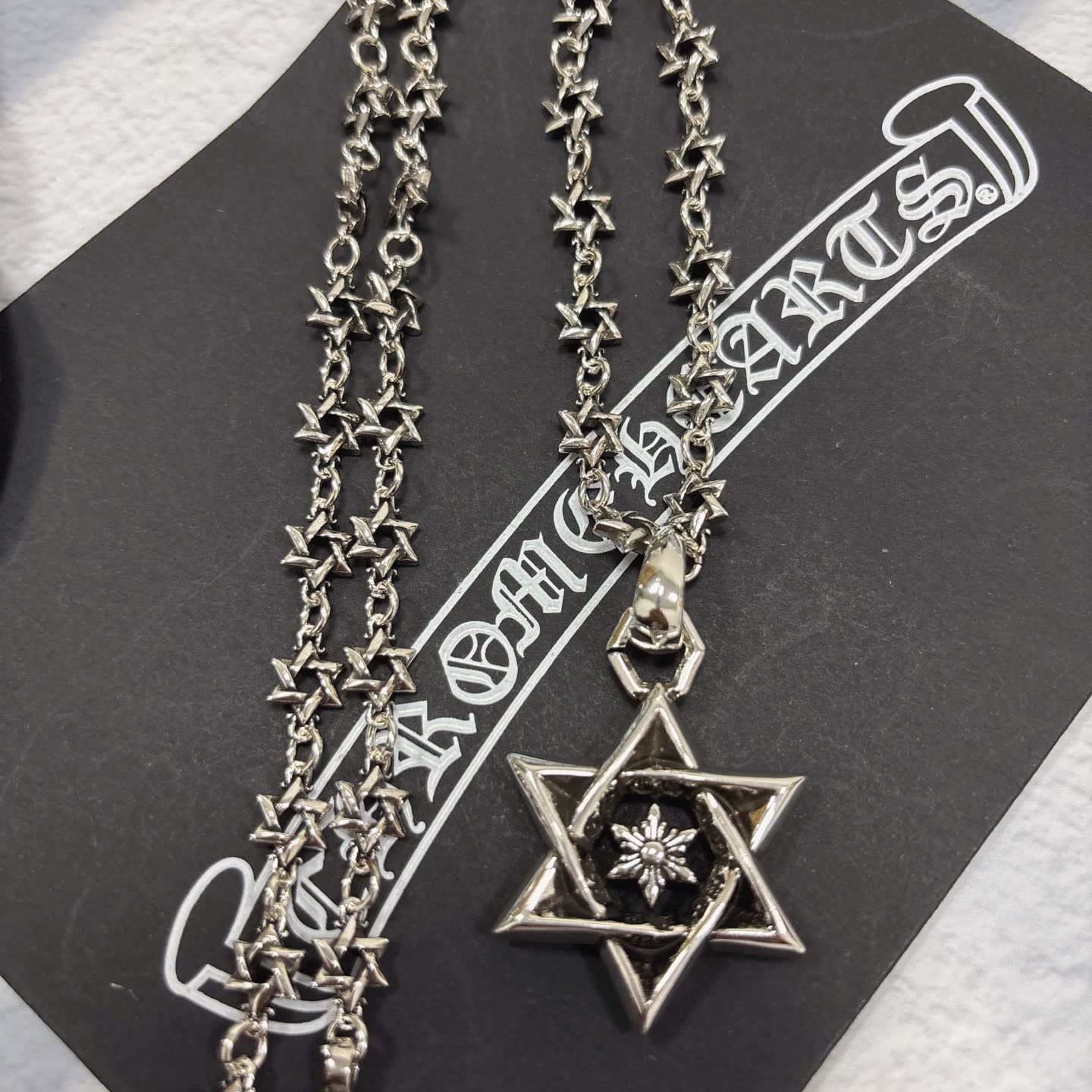 Chrome Hearts Star of David Pendant Necklace
